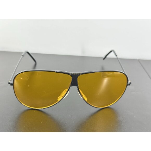 Vintage Tasco 1175Y Aviator Amber Shooting Glasses (C3-17) - Picture 3 of 14